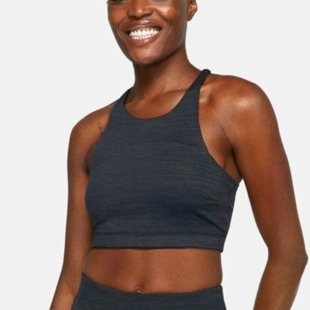 Outdoor Voices Move Free TechSweat Crop Top In Night Size XS